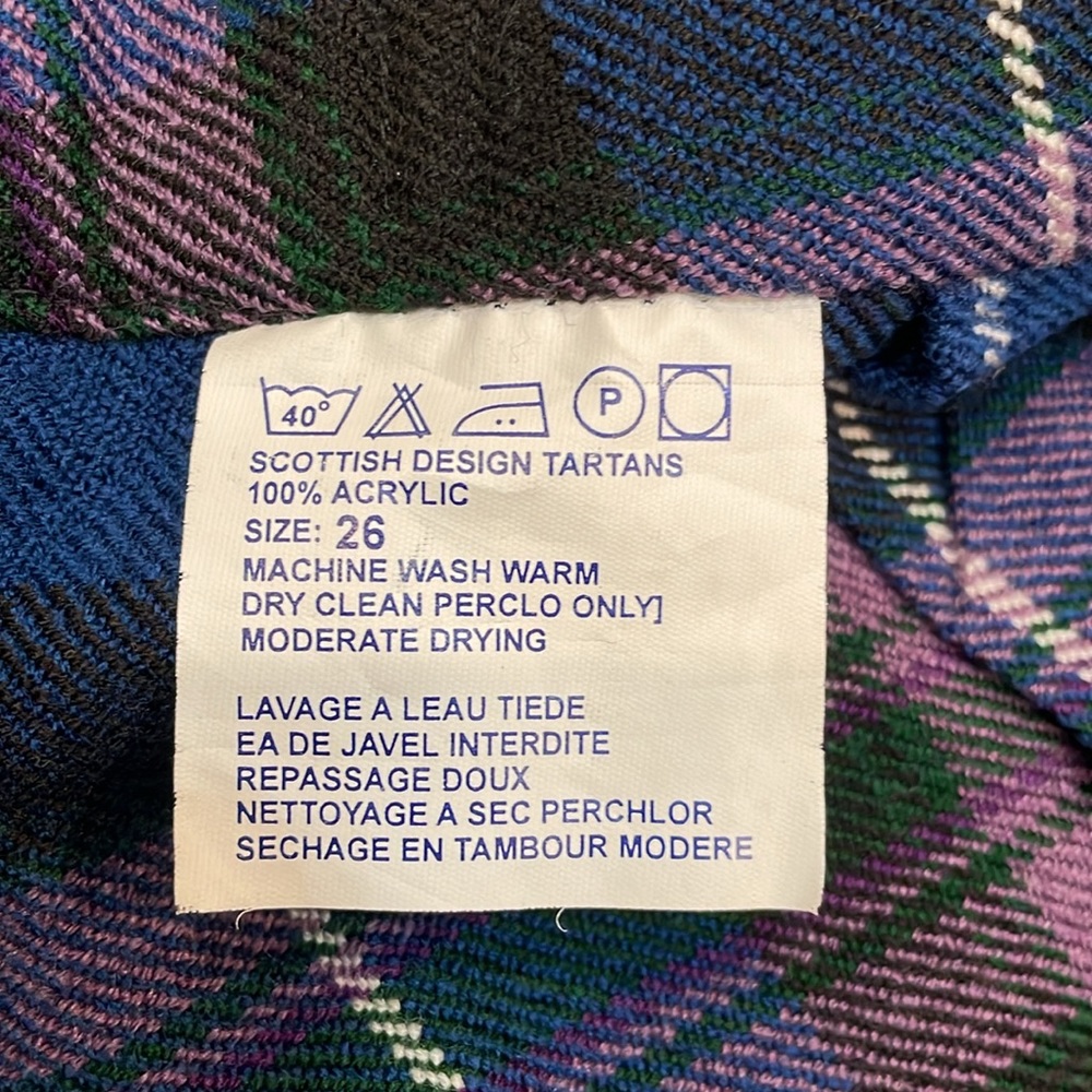 NWT Authentic Woven Tartan kilt Size XS - Picture 7 of 10